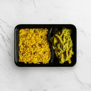 دجاج بالكريمة والسبانخ